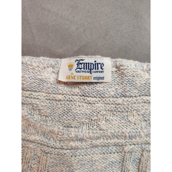 Vintage Empire Knitwear Company Knitted Sweater Vest Light Blue Medium - Picture 3 of 5